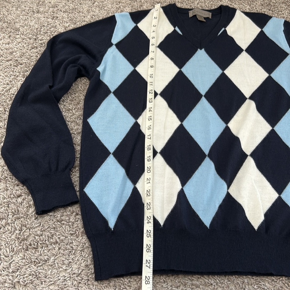 R&R casuals merino wool sweater v neck size large NO size tag! - Picture 3 of 7